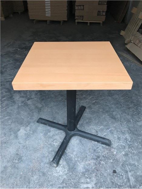 Beech Wood Leather Dining Table