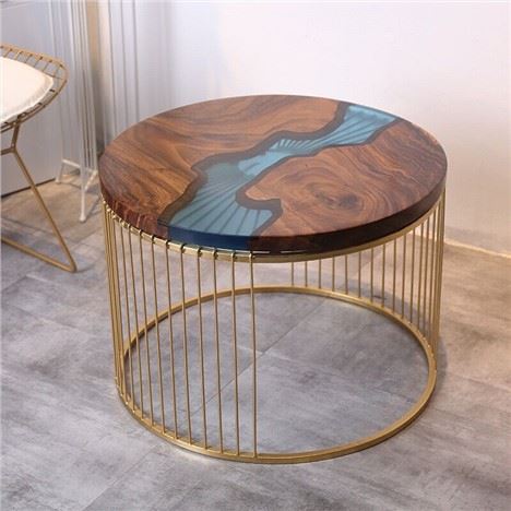 Round Resin River Beach Island Style Table Top