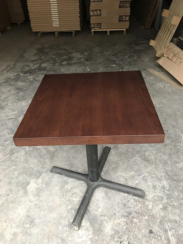 Walnut Wood Leather Dining Table Top