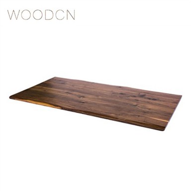 Solid Nwa Walnut Live Edge Biwo Table Top 30x60x0.8''