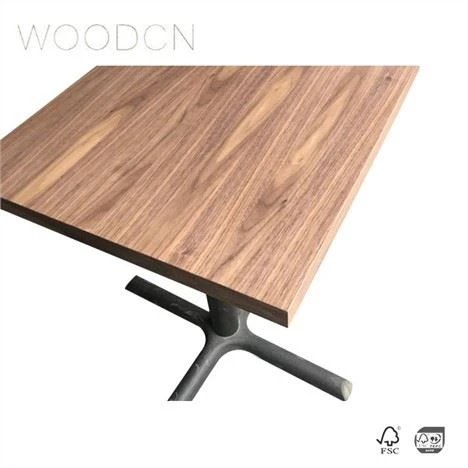 Placage nwa Walnut Restoran bwa tab