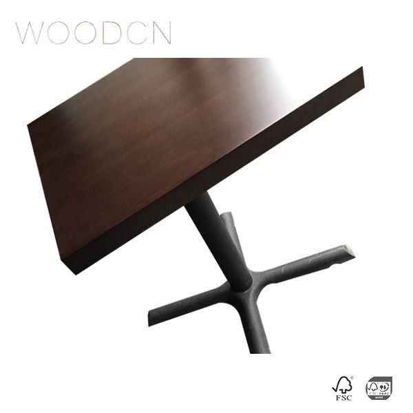 Veneer Beech Wood Leather Restaurant Home Table Top Suppliers