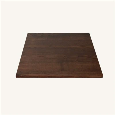 Solid sann bwa kare kafe tab tèt nan Walnut koulè founisè