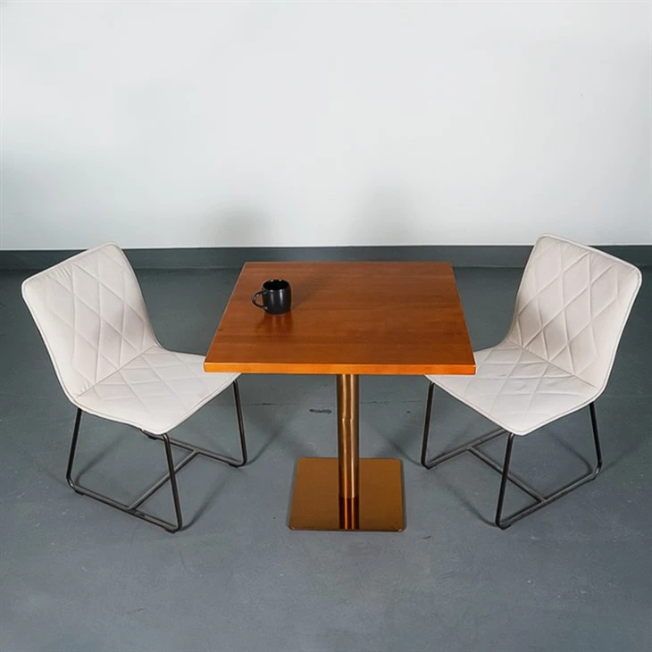 Solid beech bwa diningtable nan koulè Cherry